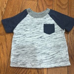 Garanimals blue and gray short sleeve shirt size 12 months